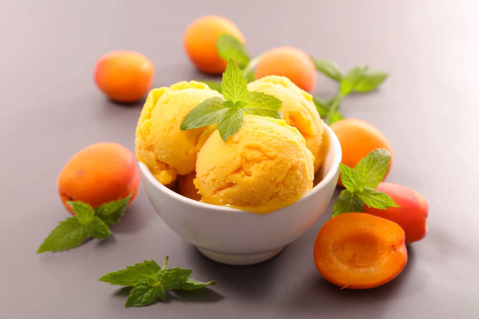 Make this apricot yogurt ice cream in 5 minutes—no ice cream maker needed and totally light