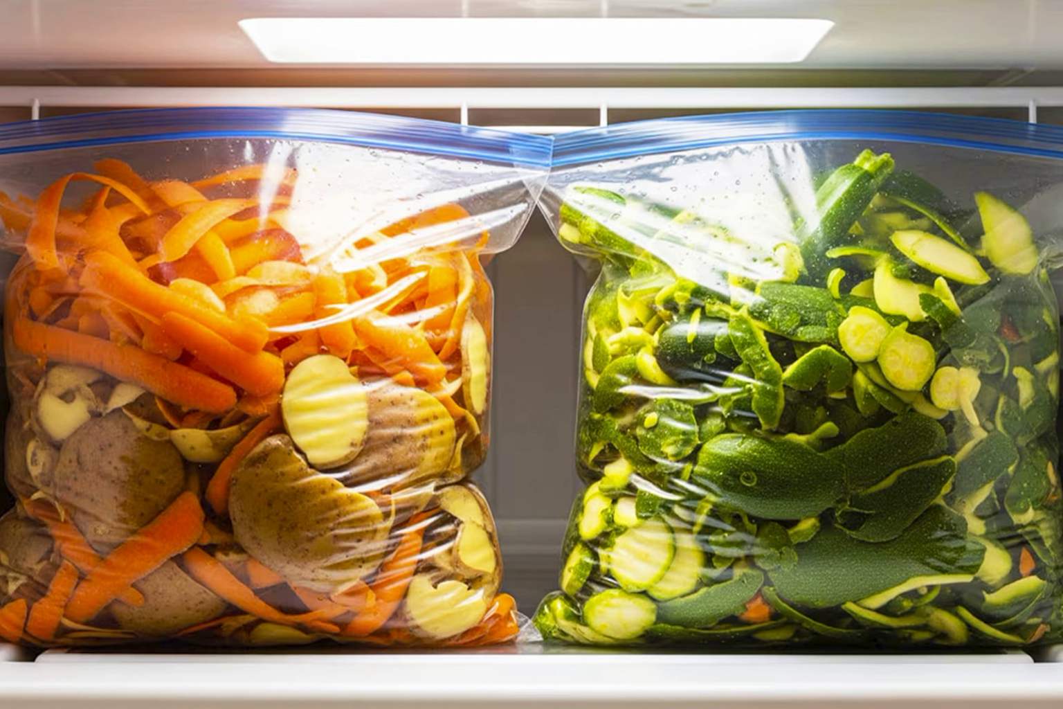 What’s the point of freezing veggie scraps? This food hack saves time, money, and flavor