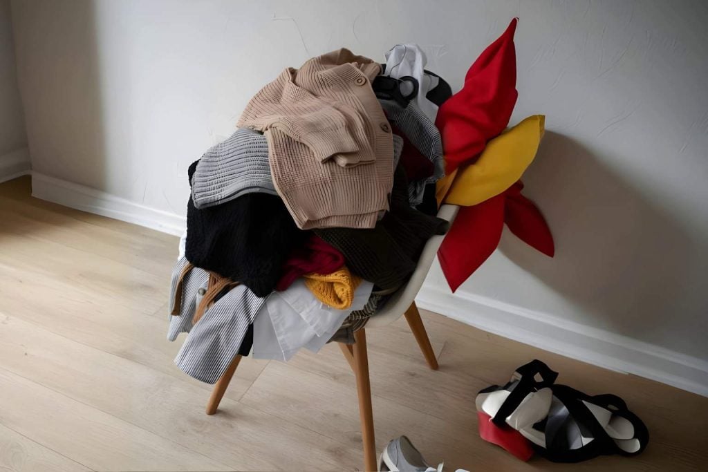 Why you tend to pile clothes on a chair, according to psychology