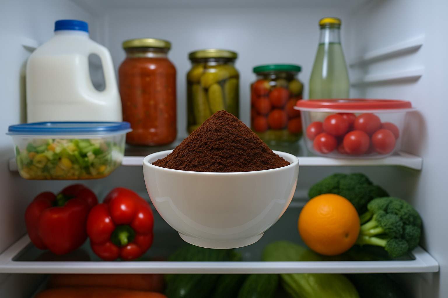 “You might laugh, but putting coffee grounds in my fridge has my kids saying it smells amazing—and it completely got rid of cheese smells.”