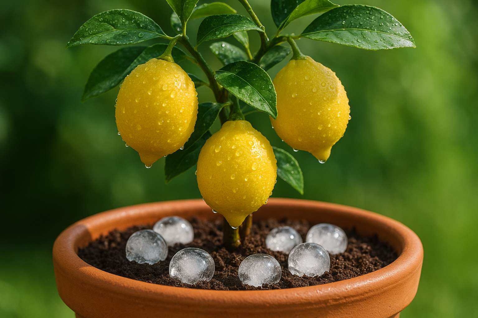 It’s not just for watering: why you should put ice cubes in your lemon tree