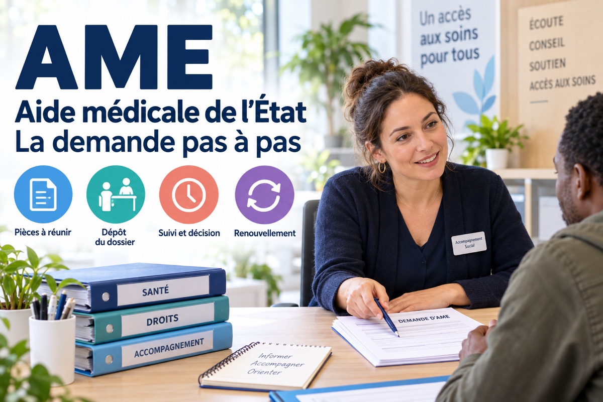 Aide médicale de l'État : la demande pas à pas