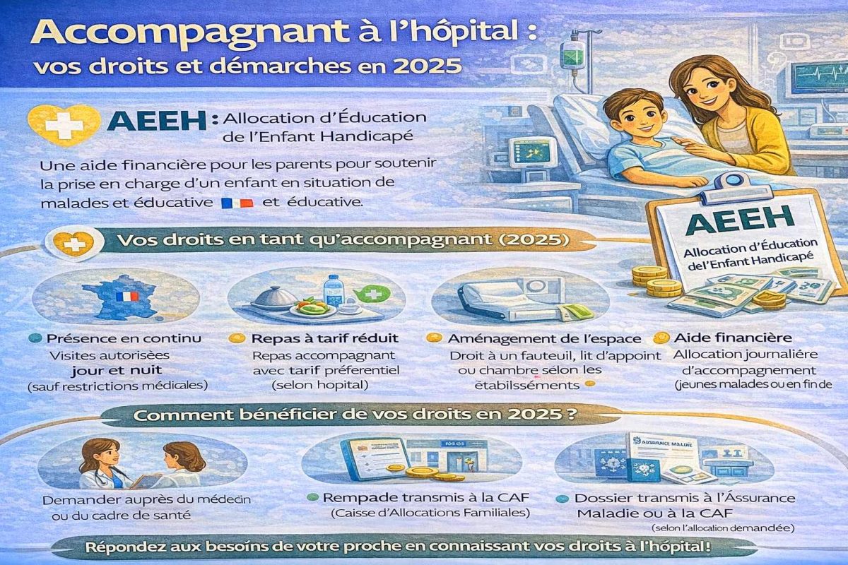 Accompagnant à l'hôpital : vos droits et démarches en 2025