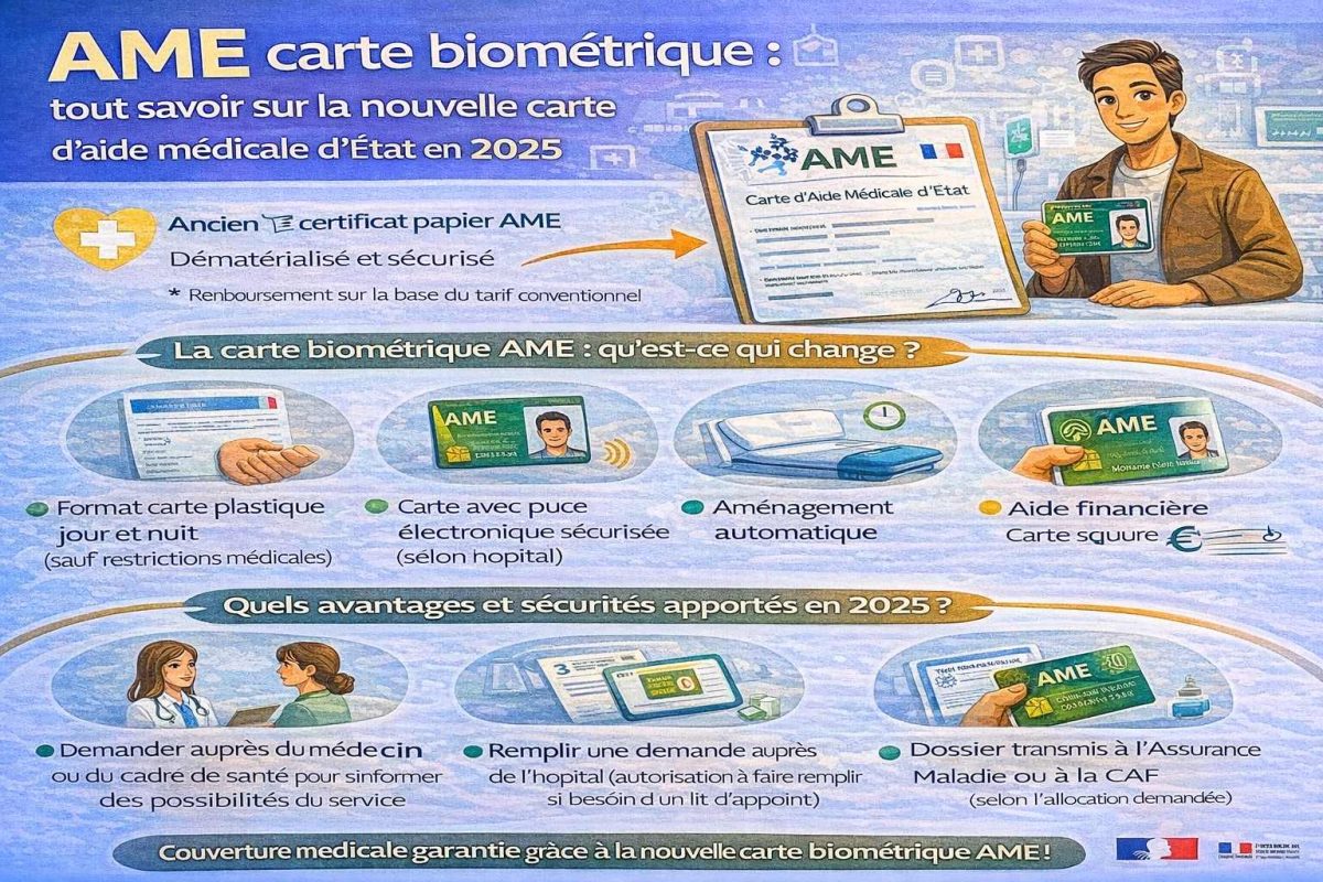 AME carte biométrique : tout savoir sur la nouvelle carte d'aide médicale d'État en 2025