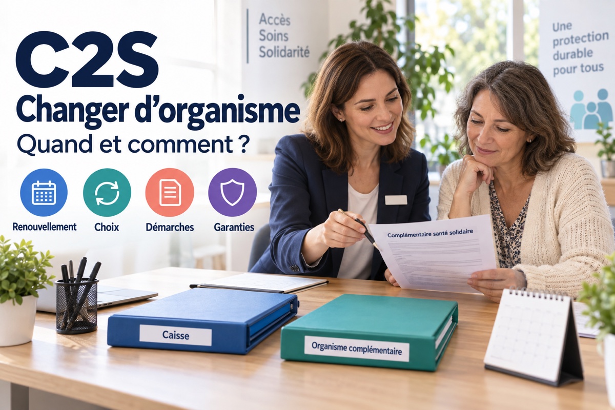 Une conseillère accompagne une bénéficiaire de la C2S dans le choix de son organisme gestionnaire.
